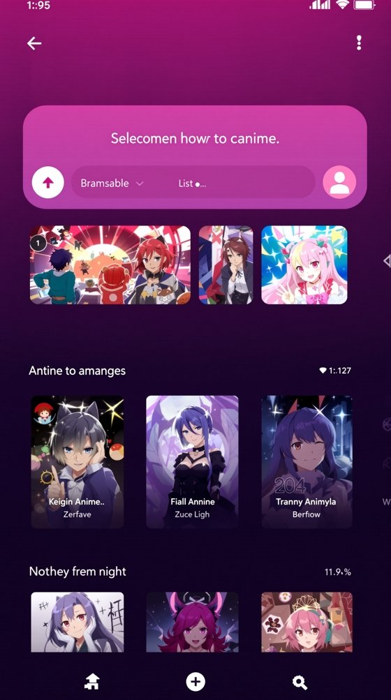 歪歪动漫APP首页界面预览